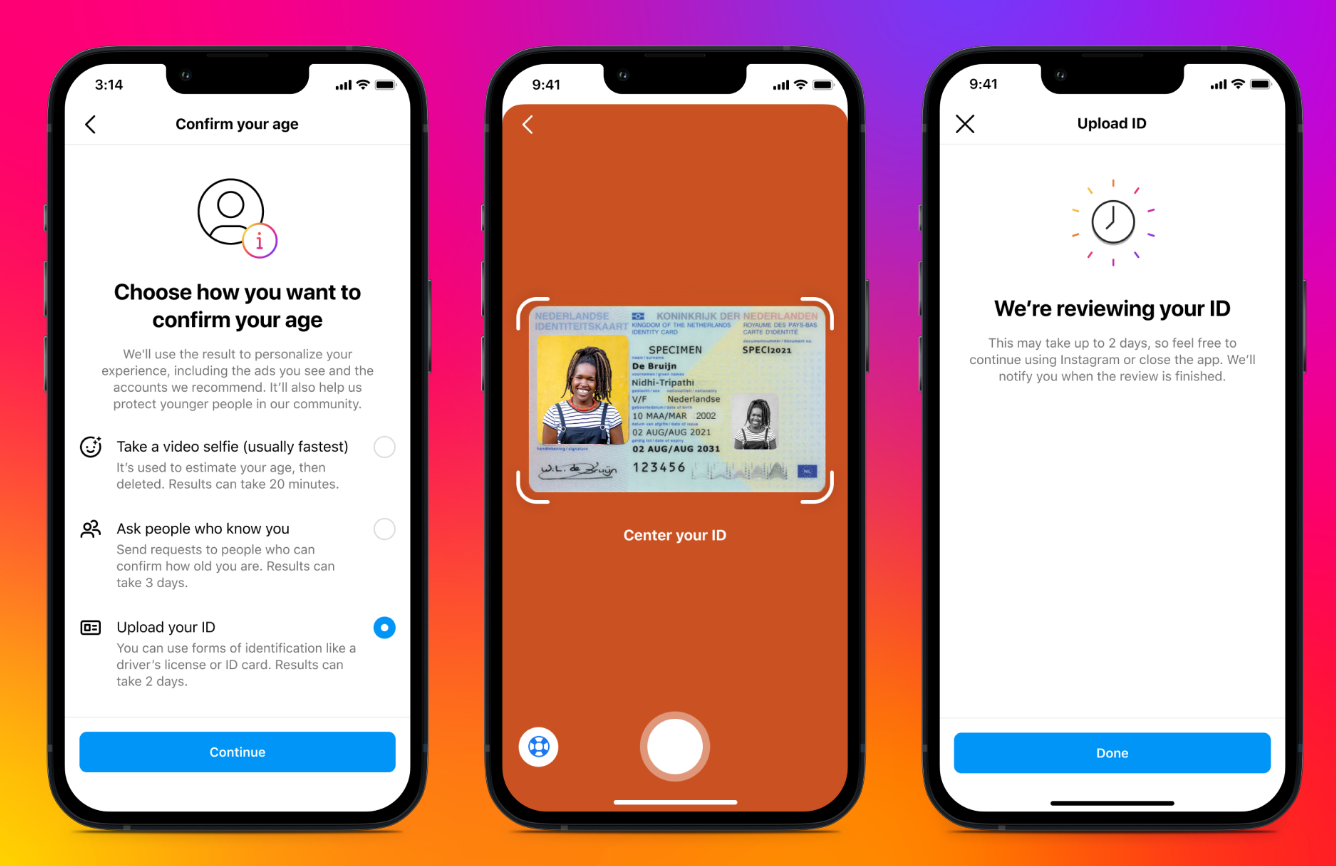 Instagram's new AI age verification interface
